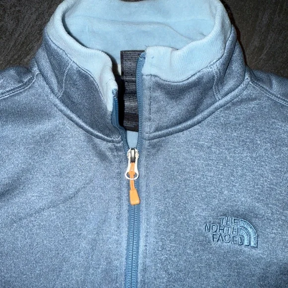 The North Face Pale Blue Full-Zip Fleece Jacket - Picture 4 of 11